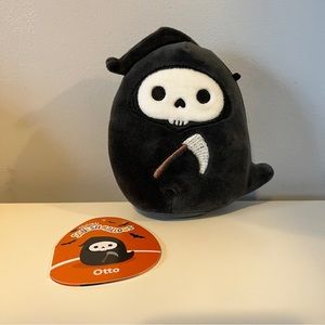 Otto Squishmallow 4.5” Grim Reaper Halloween Spooky Stuffed Animal